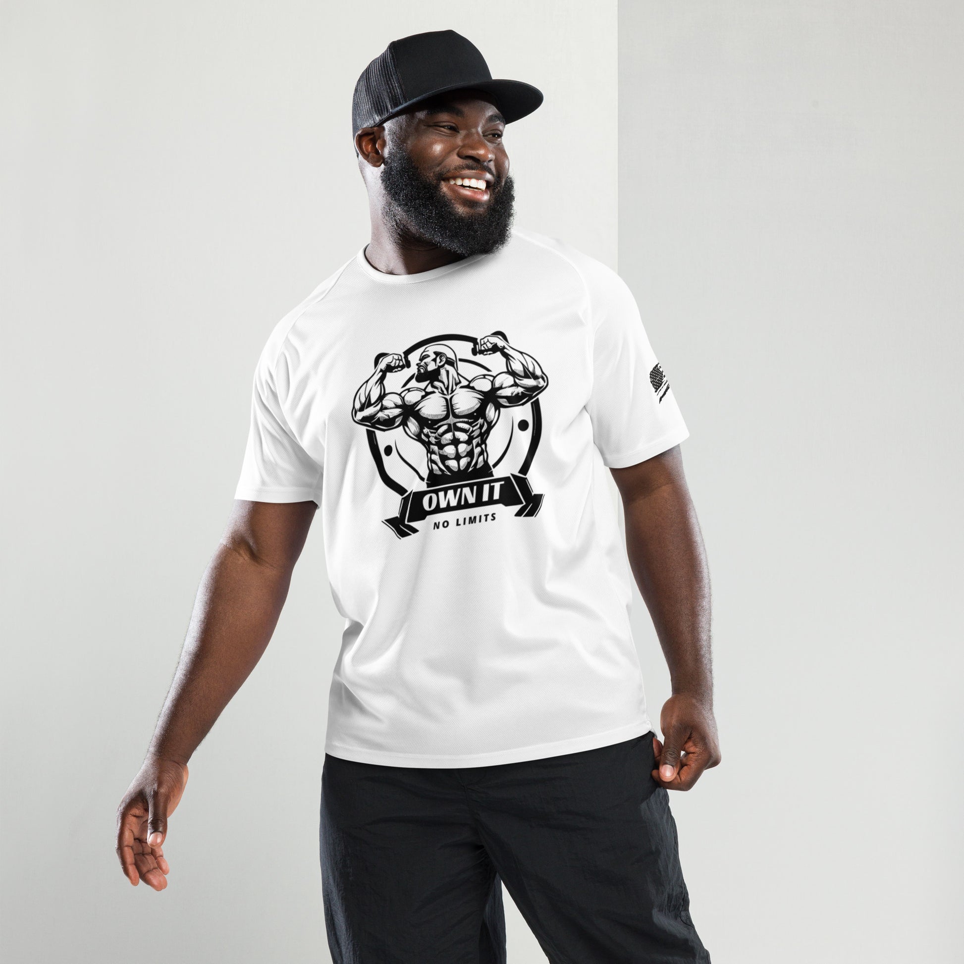 Men's Weightlifting Jersey - Own It, No Limits Sportswear -