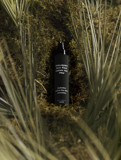Hyaluronic Acid Face Cream for Men - Youthful Skin Hydration Formula