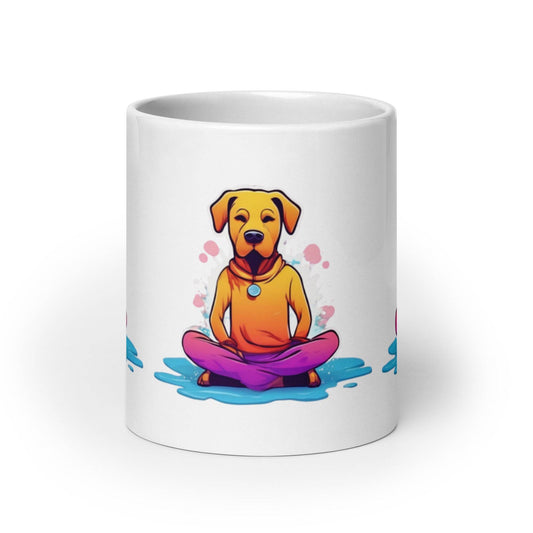 Yoga Dog Coffee Mug for Dog Lovers and Yoga Enthusiasts - Perfect Gift for Pet Owners -