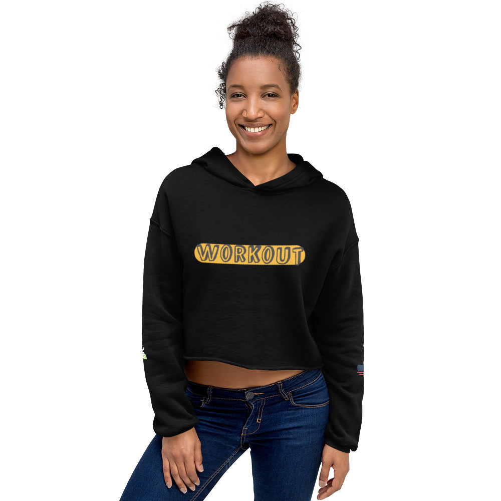 Crop Hoodie- Workout -