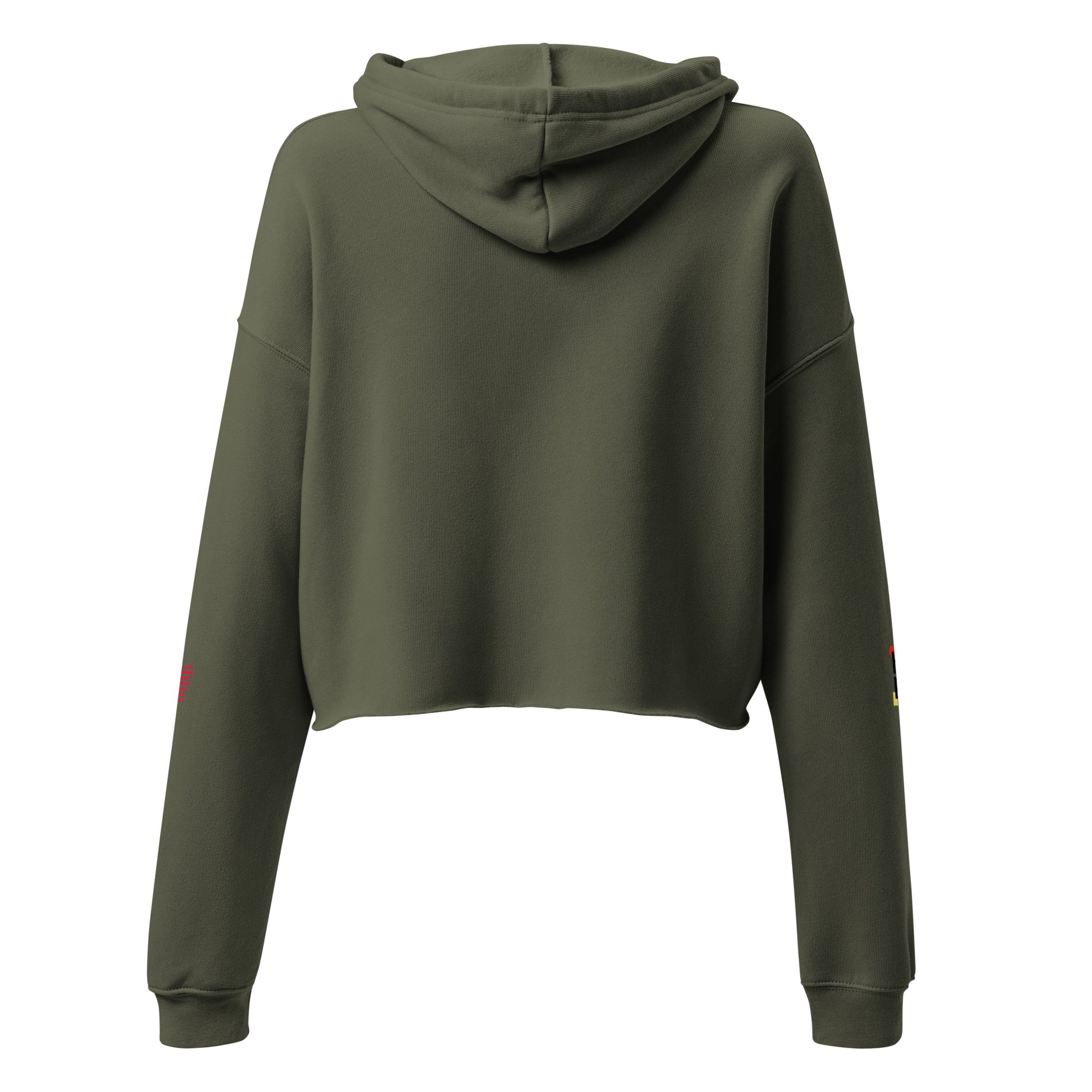 Women's Crop Hoodie- Live, Love, Yoga -