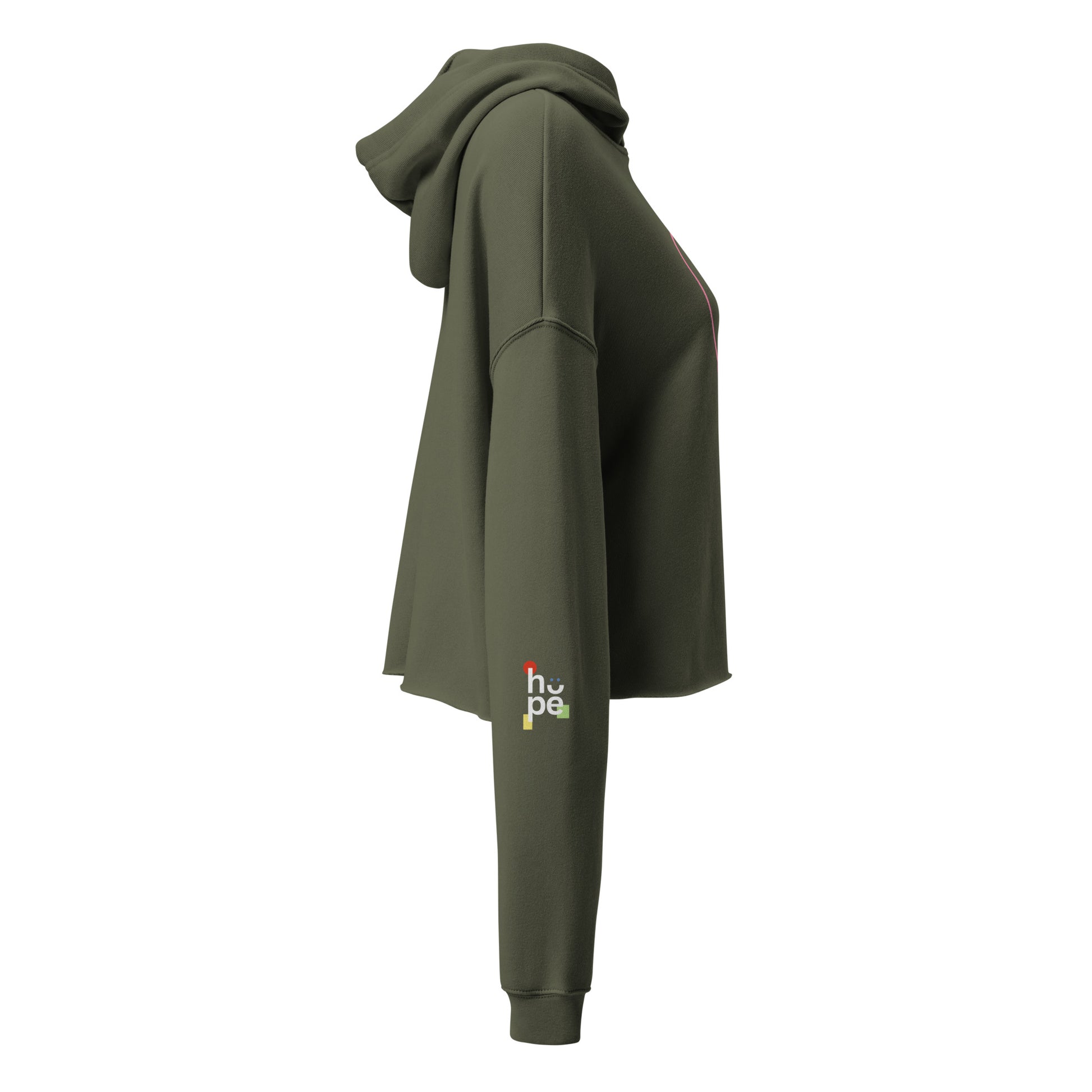 Women's Crop Hoodie- Workout Love -