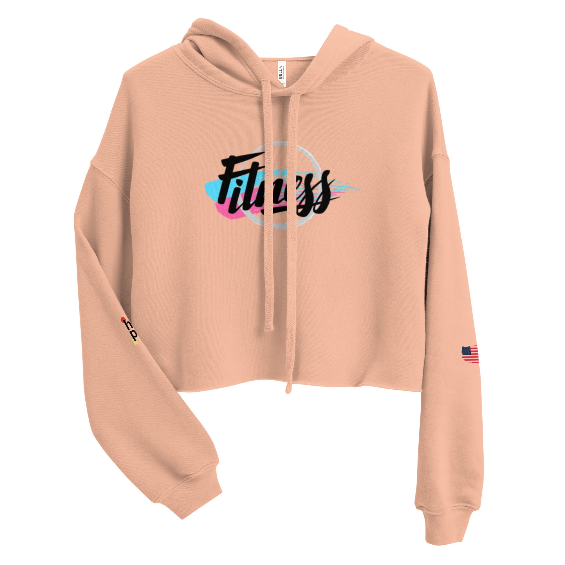 Women's Crop Hoodie- Fitness -