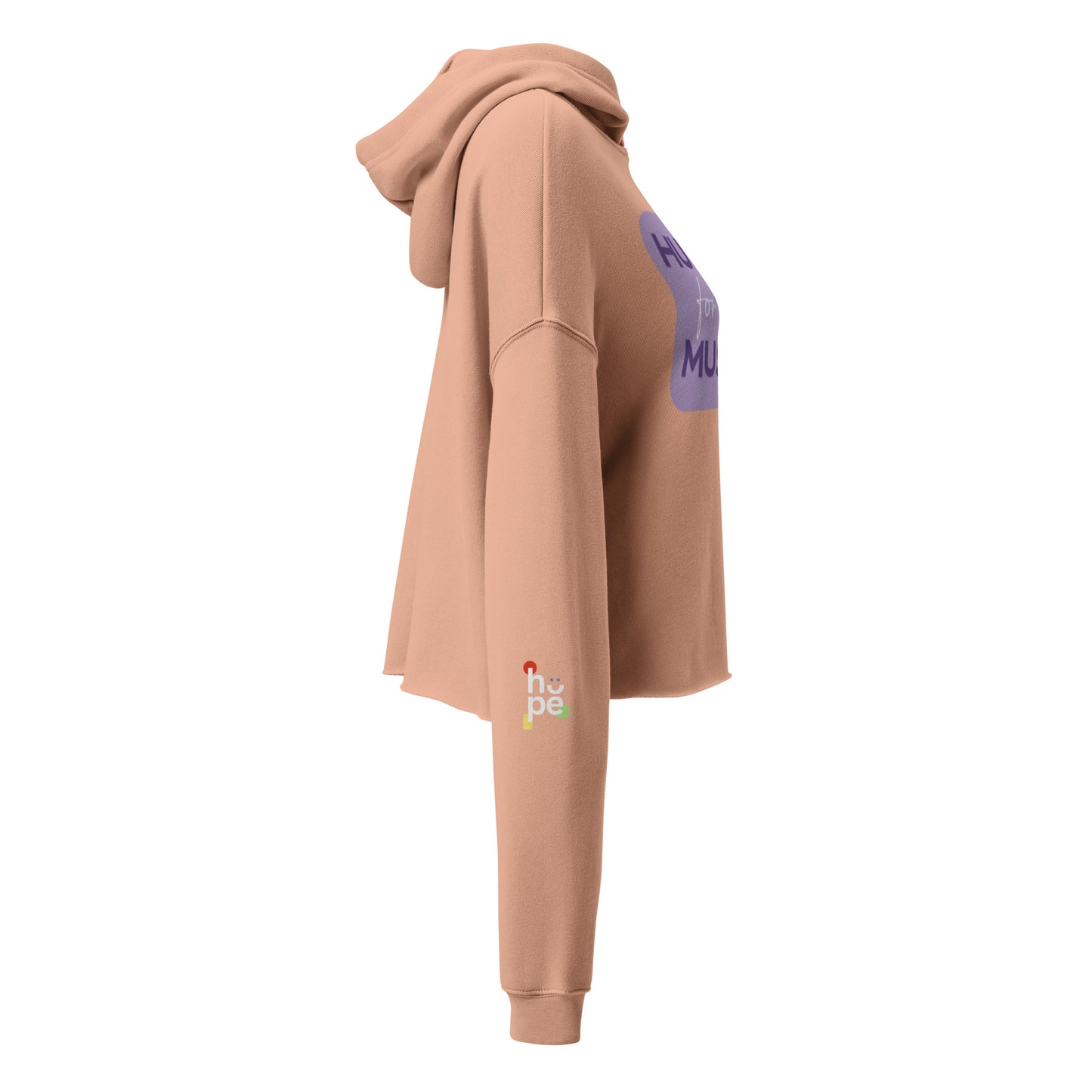 Women's Crop Hoodie- Hustle for the Muscle -