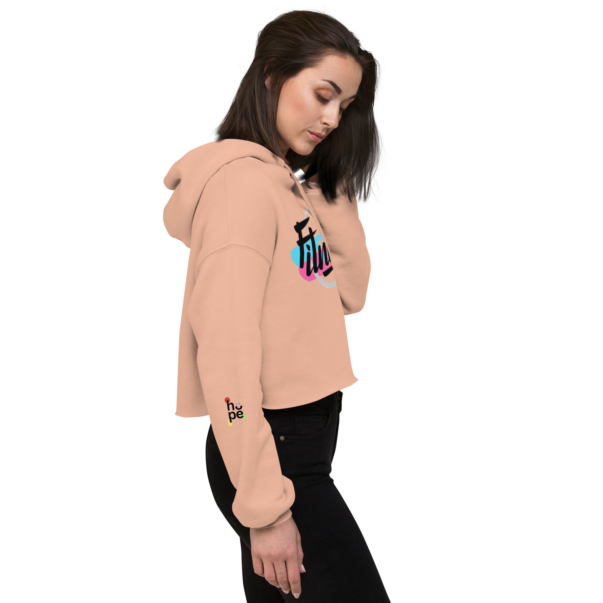 Women's Crop Hoodie- Fitness -