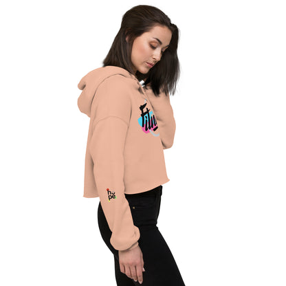 Women's Crop Hoodie- Fitness -