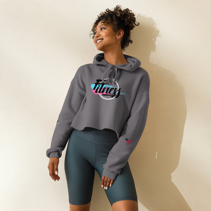 Women's Crop Hoodie- Fitness -