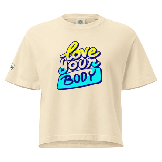 Women’s Heavyweight Boxy Tee for Women - Love Your Body Gym Wear