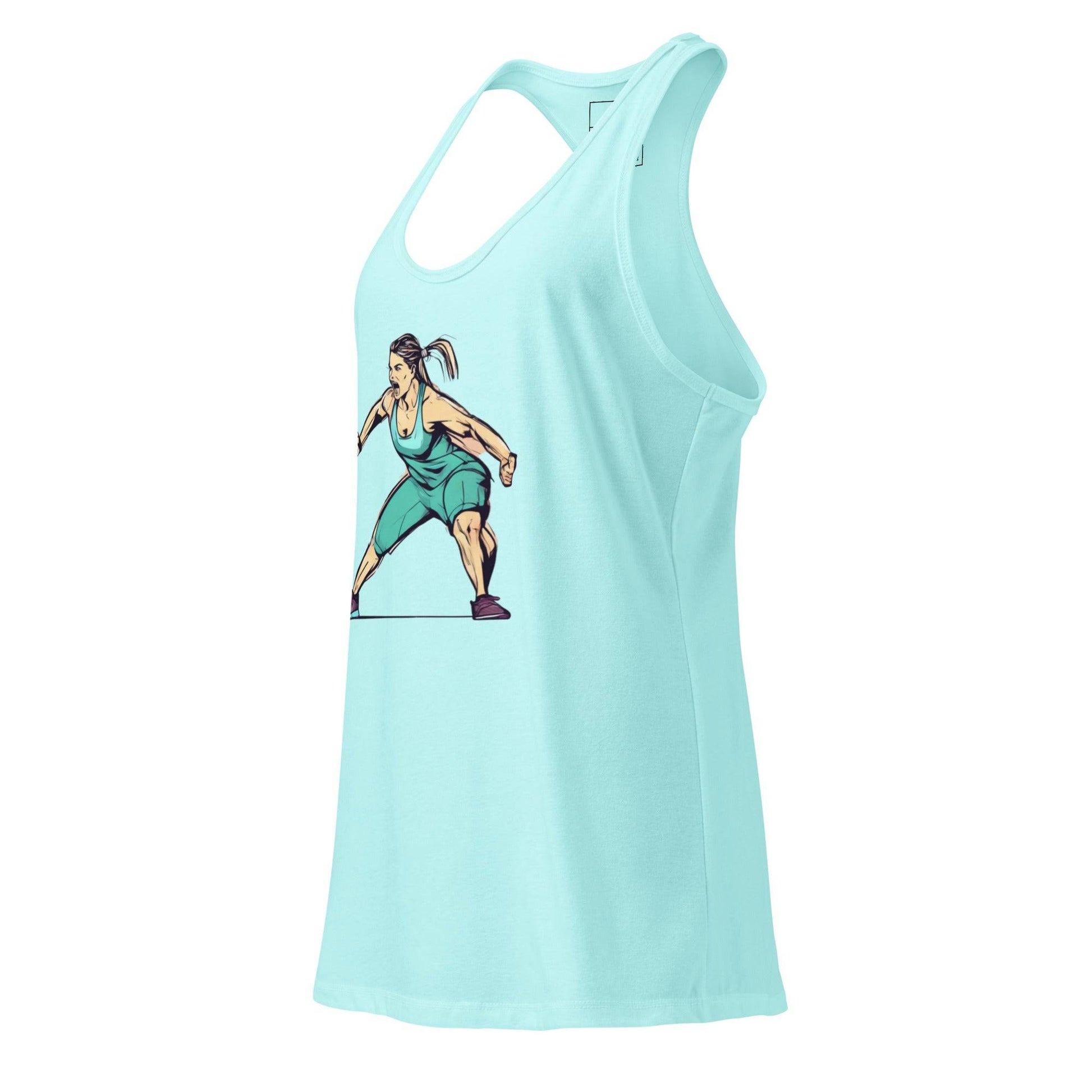 Women’s fitted Racerback Tank Top-Performance -
