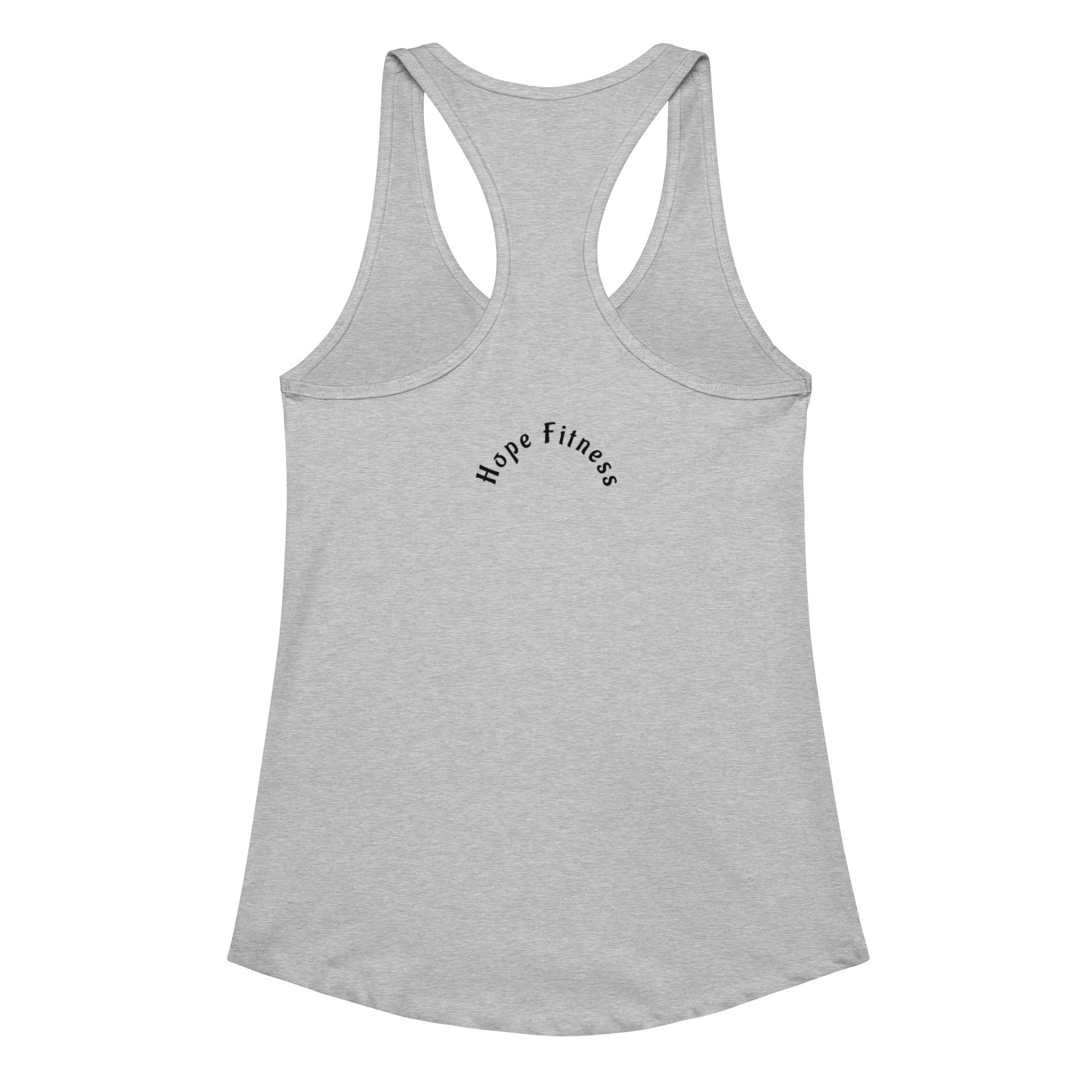 Women's Racerback Tank Top - Fitted Muscles and Mascara Design -