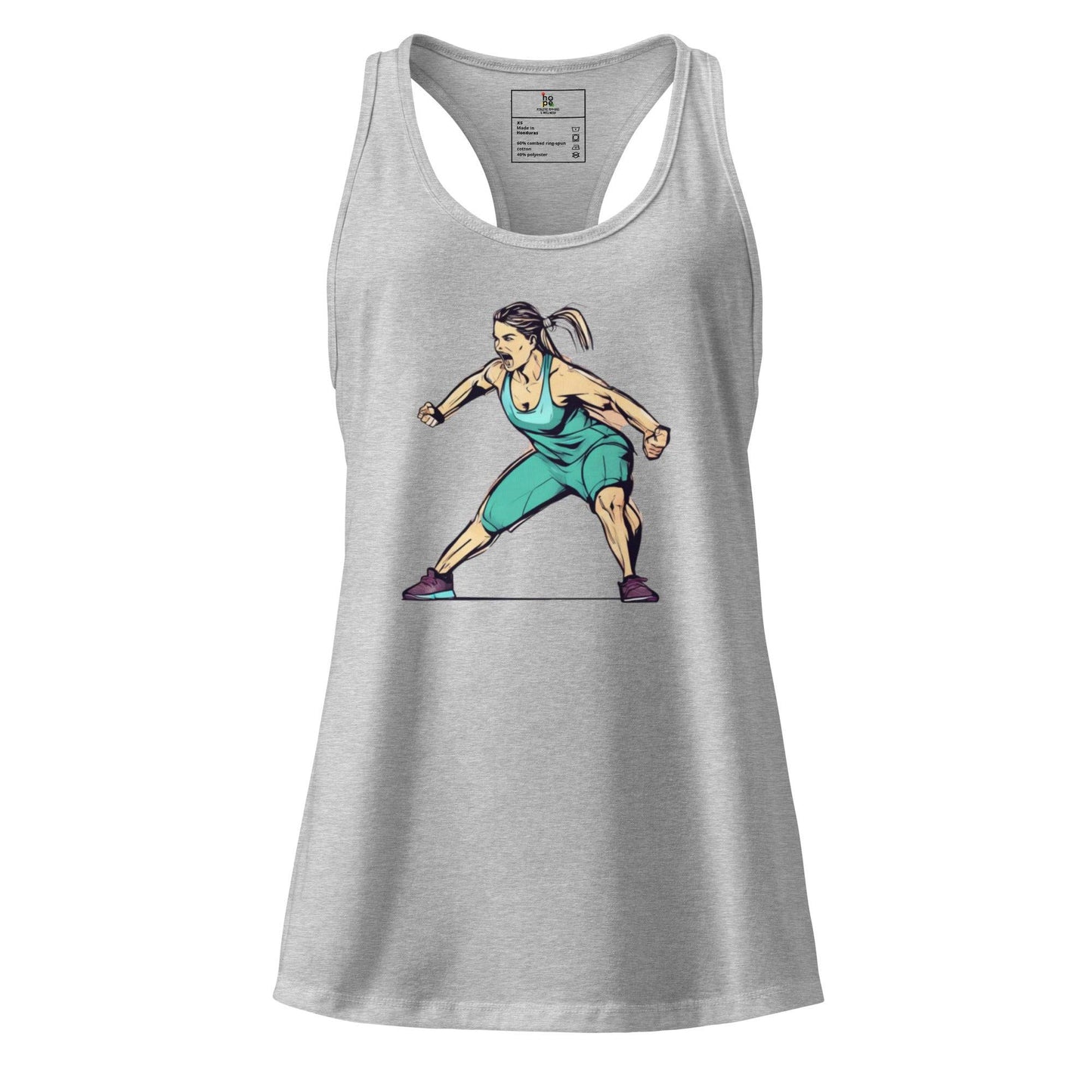 Women’s fitted Racerback Tank Top-Performance -