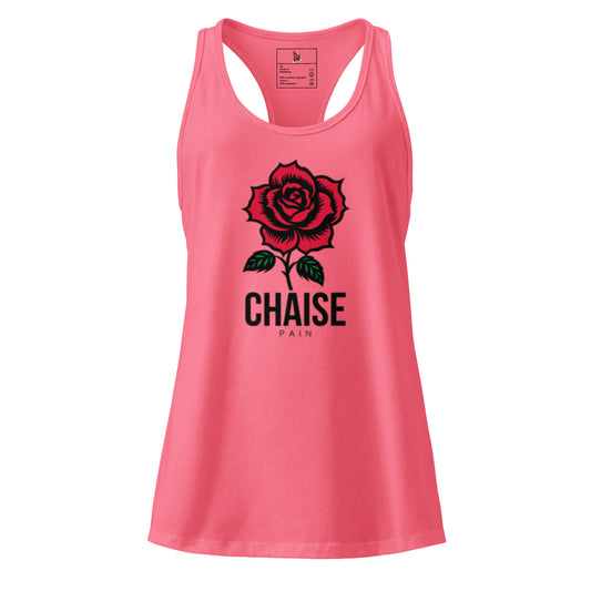 Women's Racerback Tank Top - Fitted Chaise Pain Design -