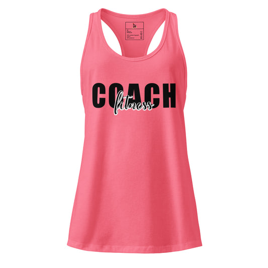 Women’s Fitted Racerback Tank Top - Perfect Women's Fitness Tank Top for Coaches and Athletes -