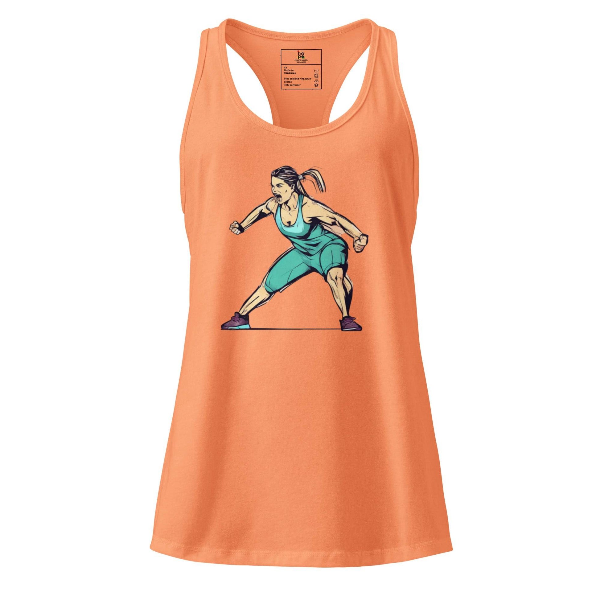 Women’s fitted Racerback Tank Top-Performance -