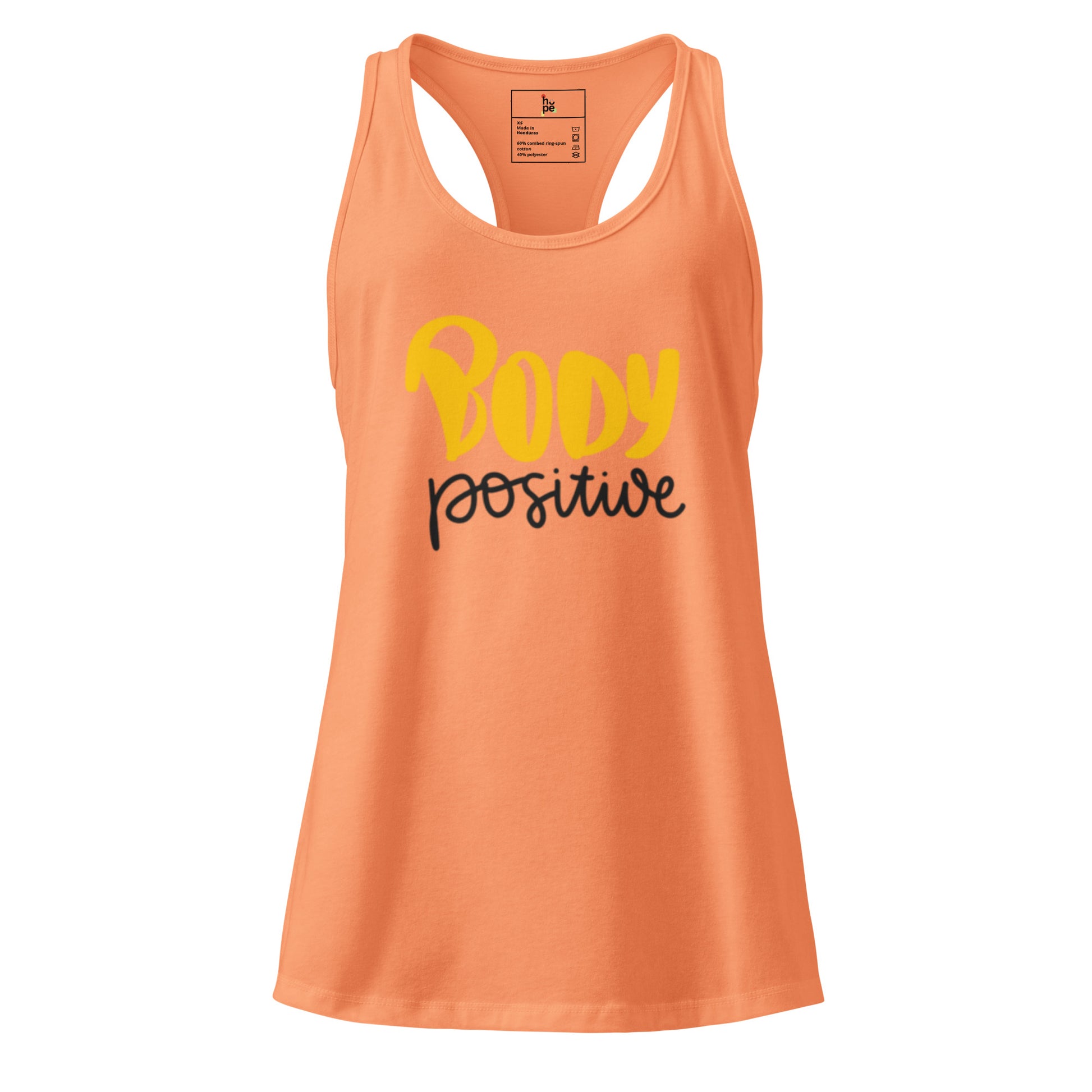 Women's Fitted Racerback Tank Top - Body Positive Style -