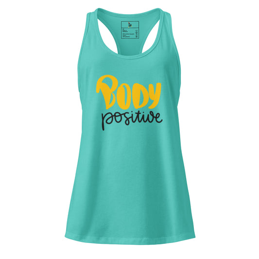 Women's Fitted Racerback Tank Top - Body Positive Style -