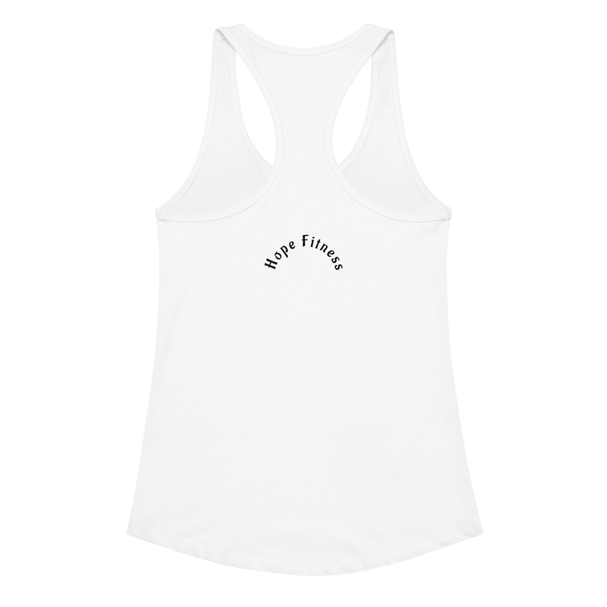 Women's Fitted Racerback Tank Top Celebrating Beauty, Brains, and Biceps for Active Women -