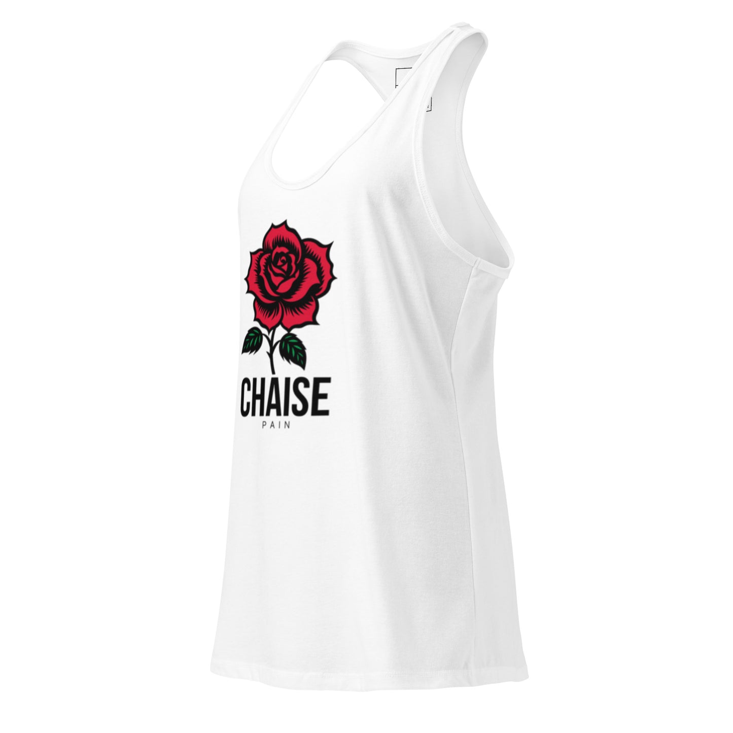 Women's Racerback Tank Top - Fitted Chaise Pain Design -