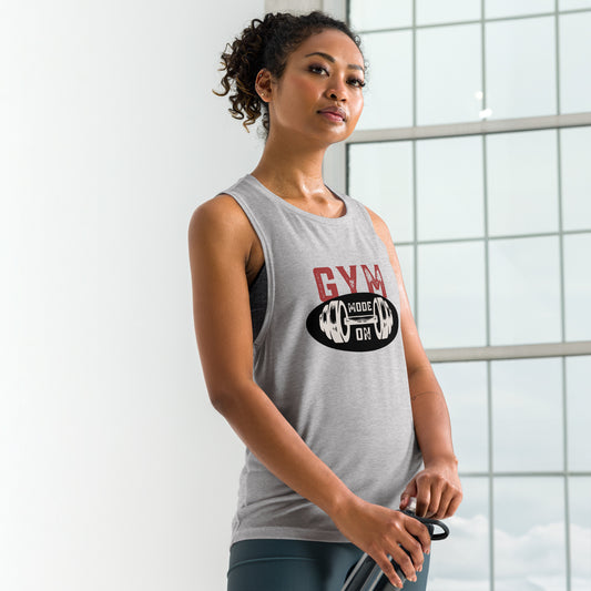 Ladies' Muscle Tank Gym Mode On - Fitness Workout Apparel