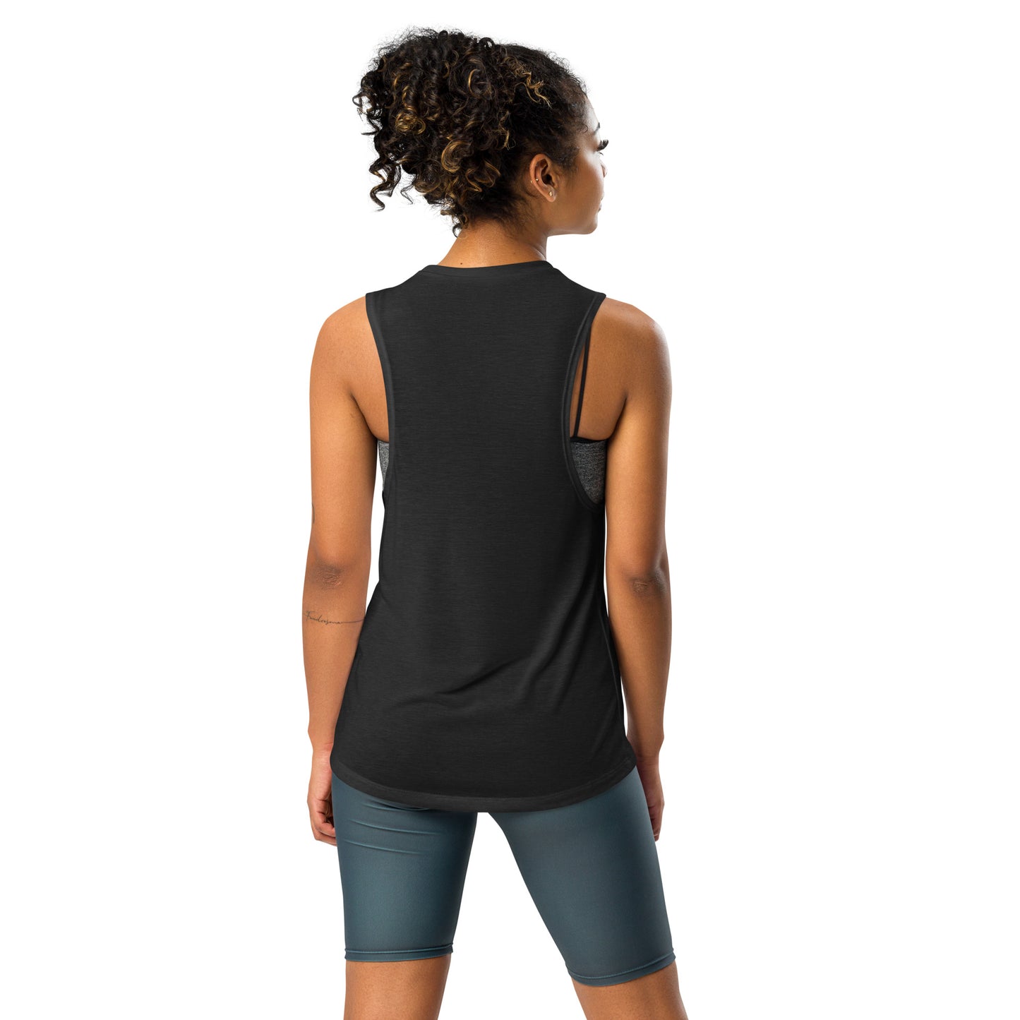 Ladies' Muscle Tank Workout Fearless - Fitness Gym Motivation Tee