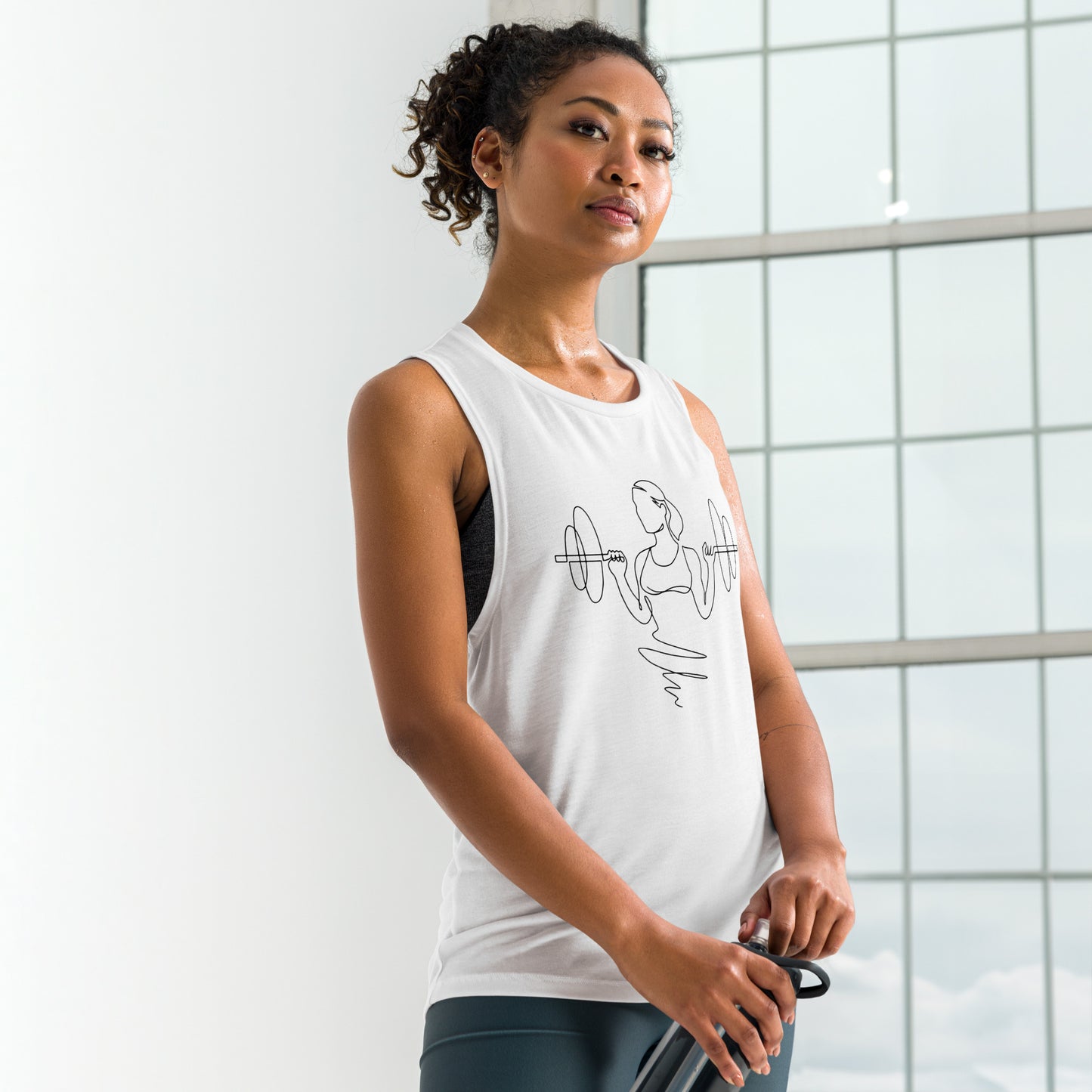 Ladies' Muscle Tank Weightlifting - Strength Training Fitness Tee