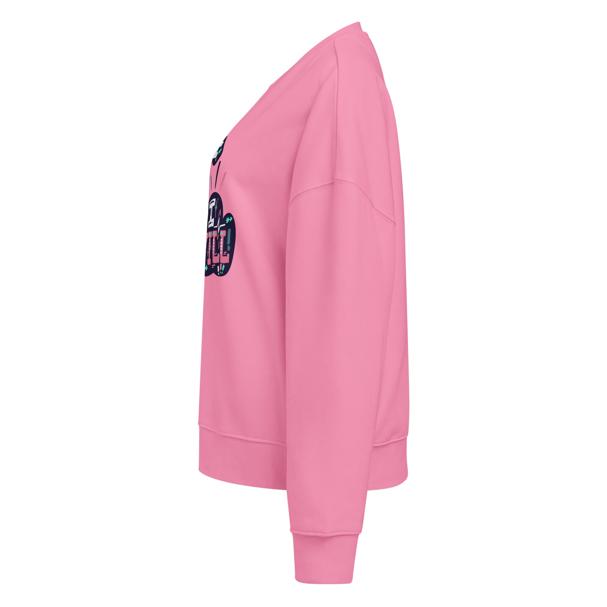 Women’s Organic Sweatshirt - I Can, I Will Crew Neck Design -
