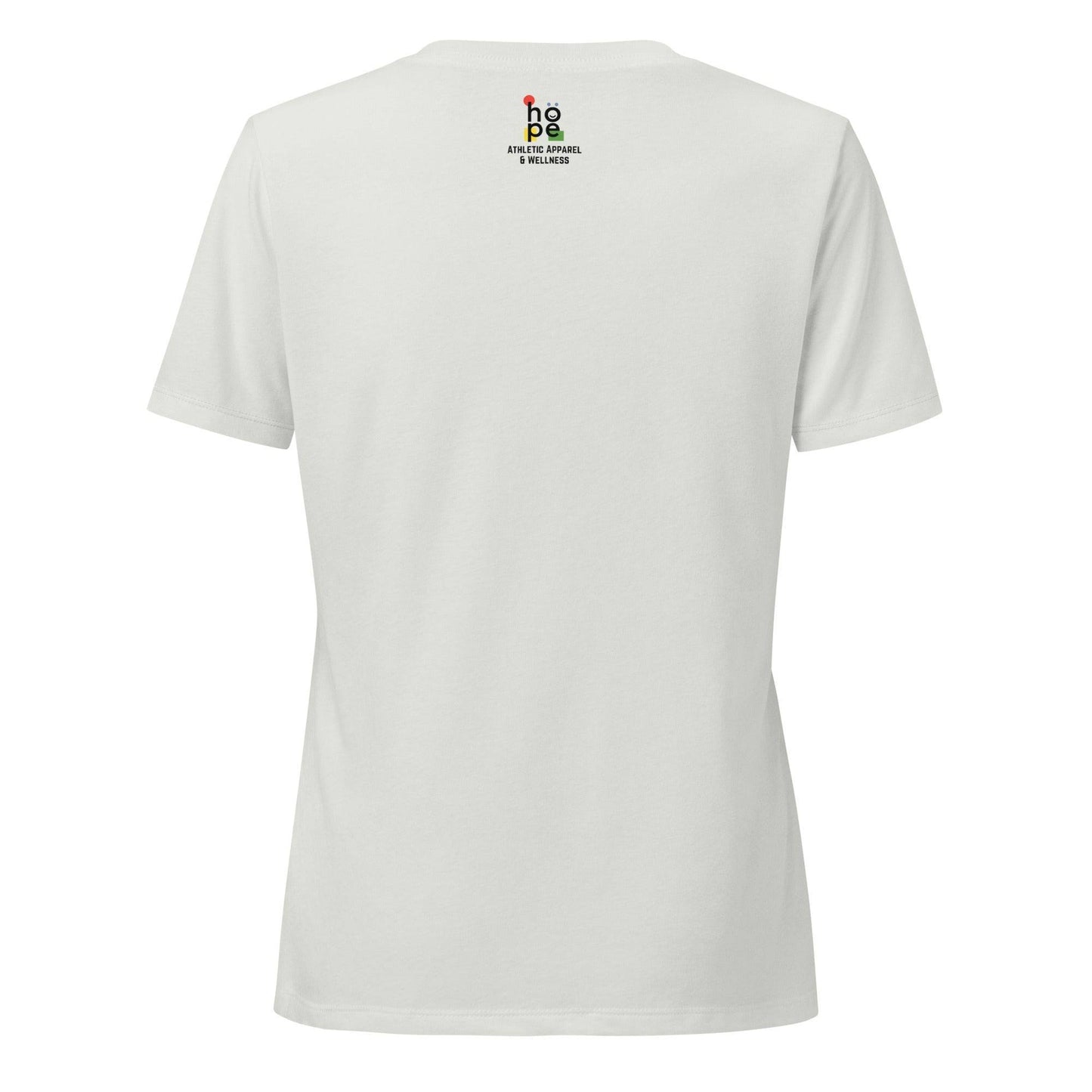 Women's Weightlifting T-Shirt - Relaxed V-Neck for Comfort and Performance -