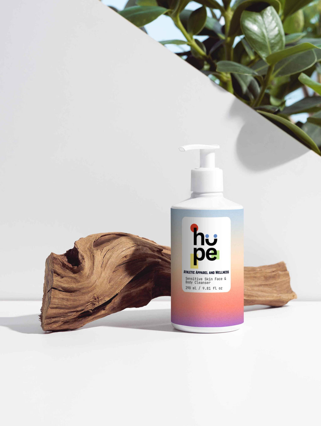 Sensitive Skin Cleanser | Gentle Face & Body Wash for All Skin Types, 9.81 fl oz - HOPE Athlete Apparel & Wellness 