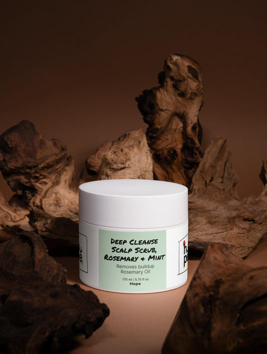 Deep Cleanse Scalp Scrub with Rosemary & Mint for Refreshing Hair Care -